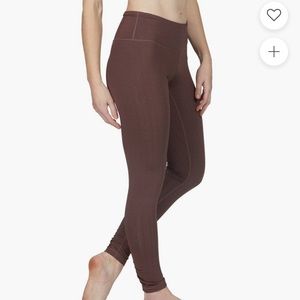 Prana Misty Brown Full-Length Yoga Leggings